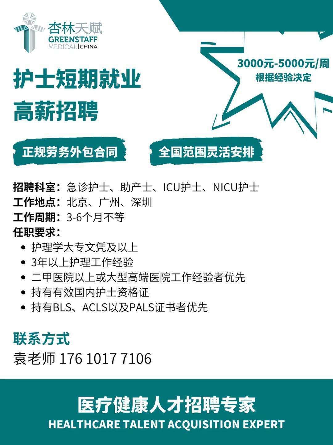 最新医院护士招聘信息与详细职位先容